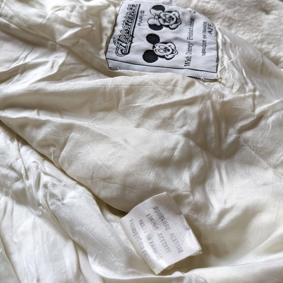 VERY RARE Kid's Vintage 1992 Disney Apparence Mickey & Minnie Faux Fur Coat - Picture 7 of 15